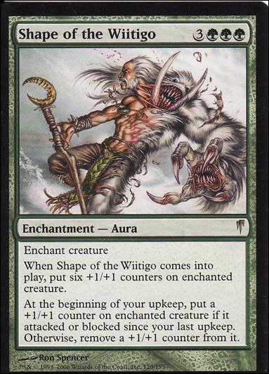 Magic the Gathering: Coldsnap (Base Set) card 120 Shape of the Wiitigo