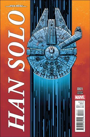 Han Solo issue 1-F Millennium Falcon Cover