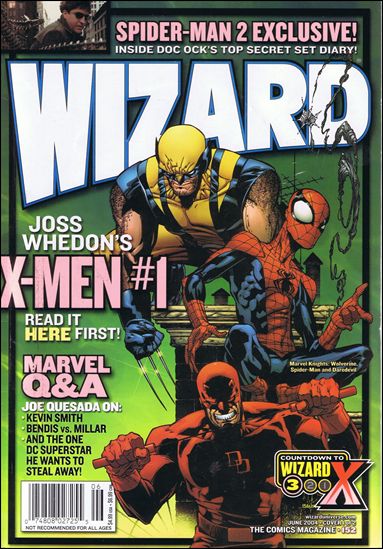 Wizard: The Comics Magazine issue 152 Joe Quesada Wolverine, Spider-Man, Daredevil Cover
