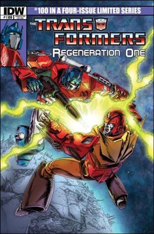 Transformers: Regeneration One issue 100-F Andrew Wildman Convention Cover