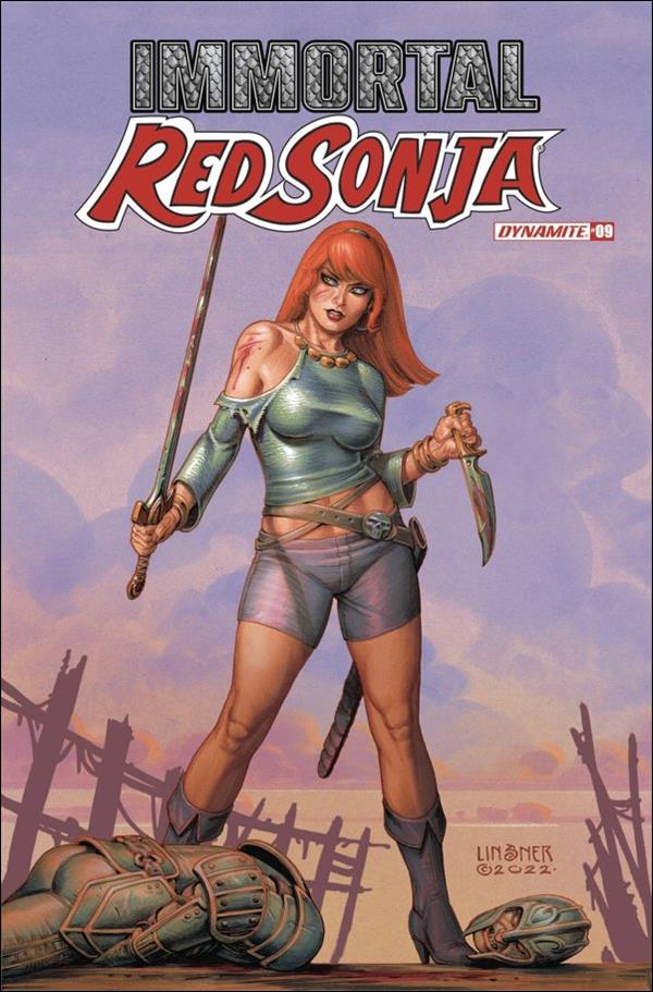 Immortal Red Sonja issue 9-C Joseph Michael Linsner Cover