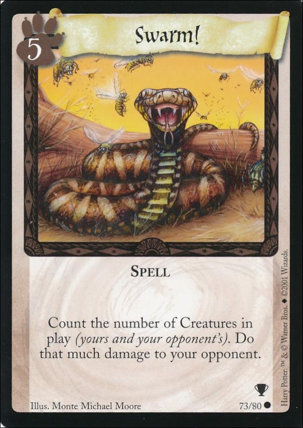 Harry Potter: Quidditch Cup (Base Set) card 73 Swarm!