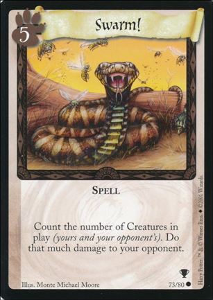 Harry Potter: Quidditch Cup (Base Set) card 73 Swarm!