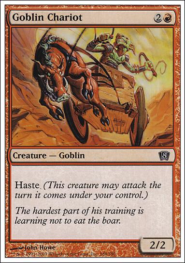 Magic the Gathering: 8th Edition (Base Set) card 188 Goblin Chariot