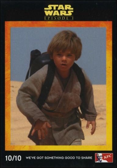 Star Wars: Episode I The Phantom Menace Kentucky Fried Chicken AUS (Promo) card 10/10 Anakin Skywalker