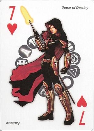 Artifacts Playing Cards (Promo) card 7 Hearts Spear of Destiny - Patience