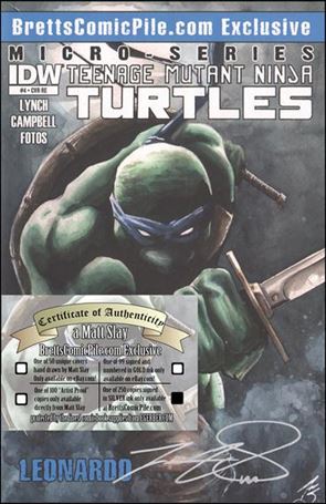 Teenage Mutant Ninja Turtles MicroSeries issue 4-F BrettsComicPile CCL Cover (signed by Slay) 1/250
