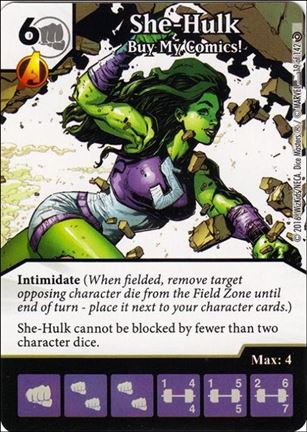 Marvel Dice Masters Civil War card 19 She-Hulk: Buy My Comics!
