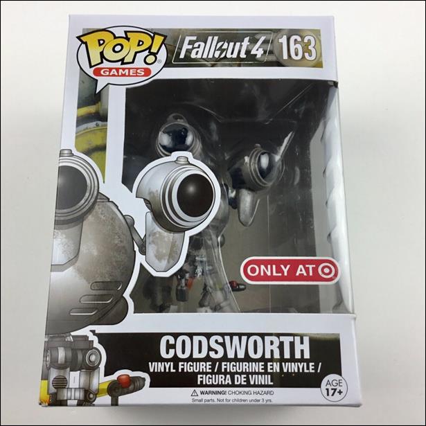 POP! Games figure 163-B Codsworth (Damaged Target Exclusive)