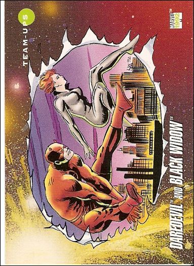 Marvel Universe: Series 3 (Base Set) card 93 Daredevil and Black Widow