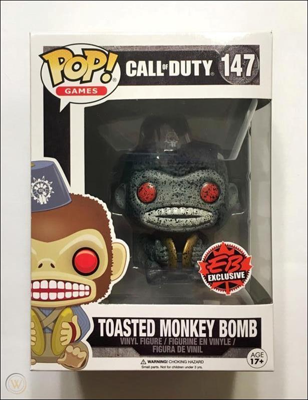 POP! Games figure 147-B Toasted Monkey Bomb (EB Games Exclusive)