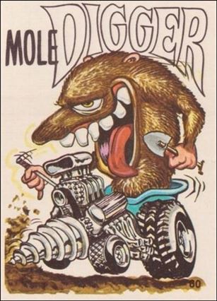 Fabulous Odd Rods (Base Set) card 60 Mole Digger