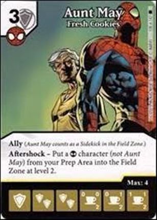 Marvel Dice Masters Amazing Spider-Man card 108 Aunt May: Fresh Cookies