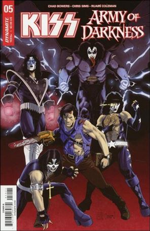 KISS / Army of Darkness issue 5-B Ruairi Coleman Cover