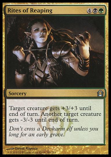 Magic the Gathering: Return to Ravnica (Base Set) card 191 Rites of Reaping