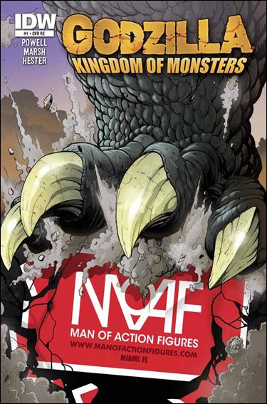 Godzilla: Kingdom of Monsters issue 1-NV Man of Action Figures Cover 1/500