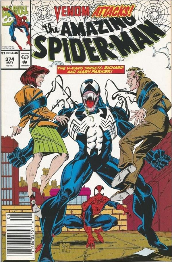 Amazing Spider-Man (1963) issue 374-B Australian Price Cover