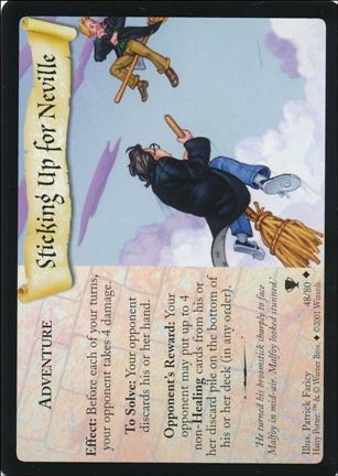 Harry Potter: Quidditch Cup (Base Set) card 48 Sticking Up for Neville