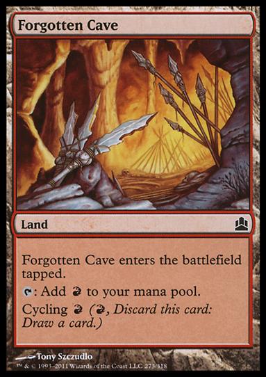 Magic the Gathering: Commander (Base Set) card 273 Forgotten Cave
