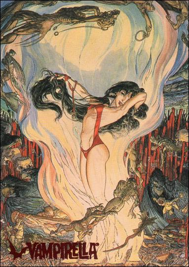 Visions of Vampirella card 55 Vampirella: Morning in America