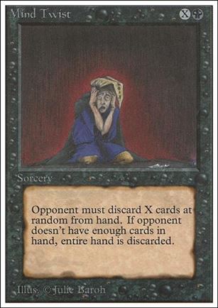 Magic the Gathering: Unlimited (Base Set) card 116 Mind Twist