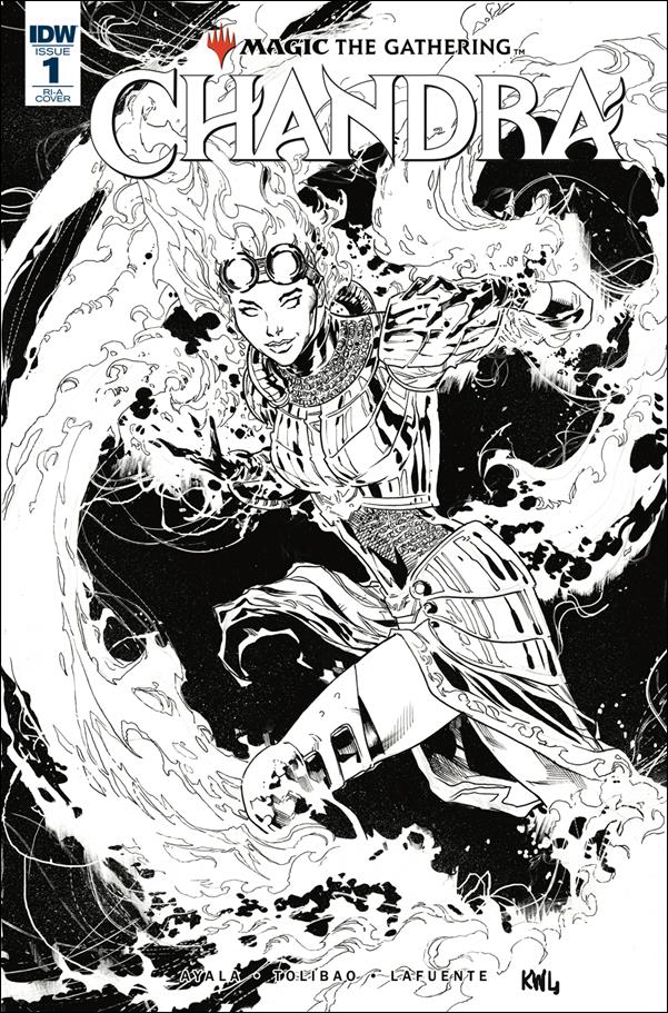 Magic the Gathering: Chandra issue 1-B Ken Lashley 1:10 Black & White Cover