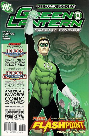 FCBD 2011 Green Lantern Flashpoint Special Edition issue 1-T Heroes Aren't Hard to Find / HeroesCon Cover