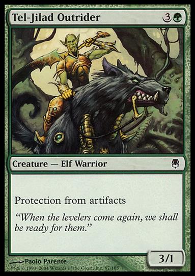Magic the Gathering: Darksteel (Base Set) card 87 Tel-Jilad Outrider