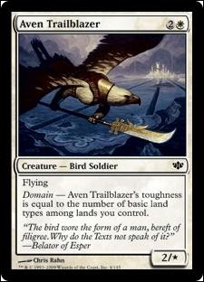 Magic the Gathering: Conflux (Base Set) card 4 Aven Trailblazer