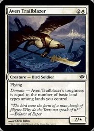 Magic the Gathering: Conflux (Base Set) card 4 Aven Trailblazer