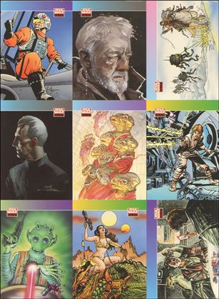 Star Wars Galaxy: Series 1 (Promo) card nn-8 9-Up Sheet