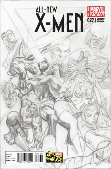 All-New X-Men (2013) issue 27-C Alex Ross 1:300 75th Anniversary Sketch Cover 