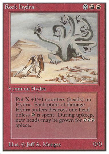 Magic the Gathering: Unlimited (Base Set) card 172 Rock Hydra