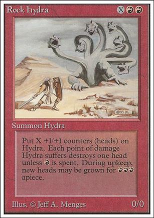 Magic the Gathering: Unlimited (Base Set) card 172 Rock Hydra