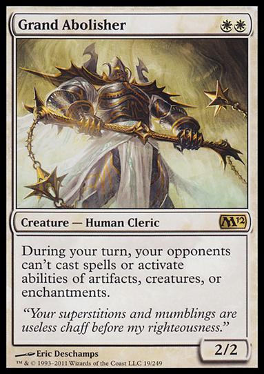 Magic the Gathering: 2012 Core Set (Base Set) card 19 Grand Abolisher