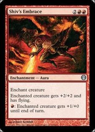 Magic the Gathering: Duel Decks: Knights vs. Dragons (Base Set) card 74 Shiv's Embrace