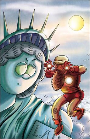 Rich Johnston's Iron Muslim issue 1-B Fred Hembeck Virgin Cover