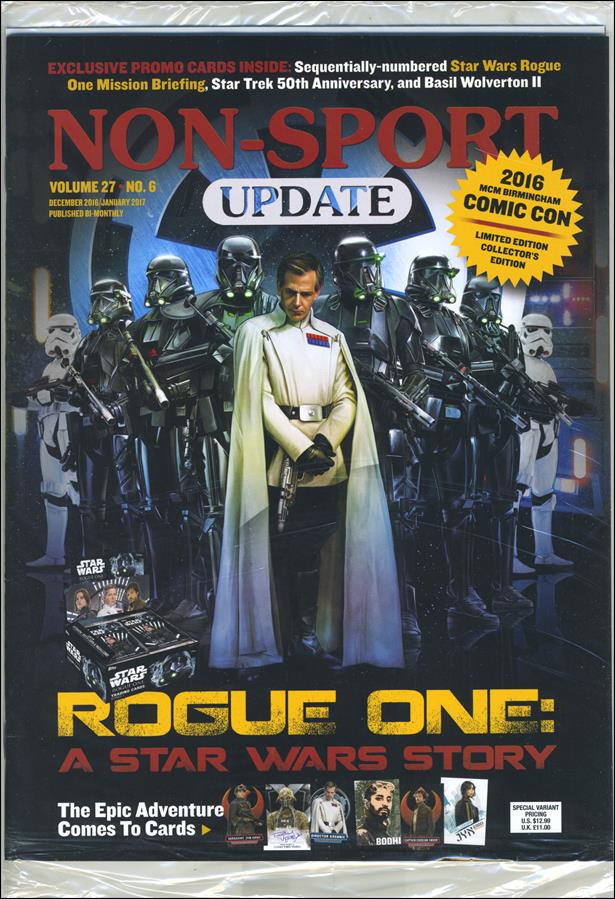 Non-Sport Update (2016) issue 6-B Polybagged w/ Promo Cards MCM Birmingham CC Cover 