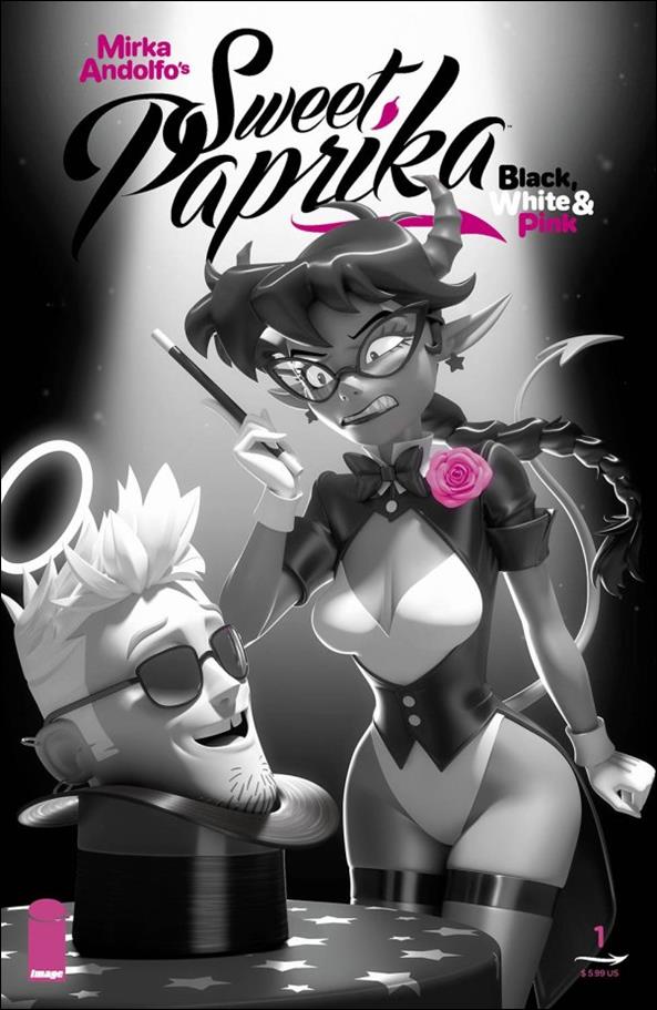 Mirka Andolfo's Sweet Paprika: Black, White, & Pink issue 1-F Andrew Hickinbottom Cover