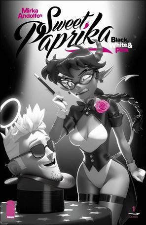 Mirka Andolfo's Sweet Paprika: Black, White, & Pink issue 1-F Andrew Hickinbottom Cover