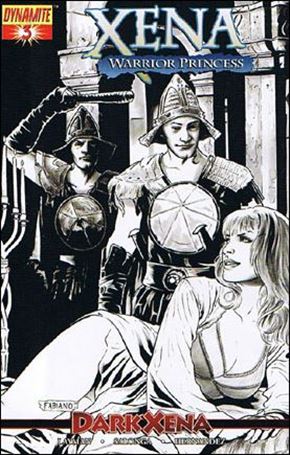 Xena (2007) issue 3-E Fabiano Neves 1:12 Black and White Cover
