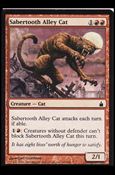 Magic the Gathering: Ravnica (Base Set)  card 140 Sabertooth Alley Cat