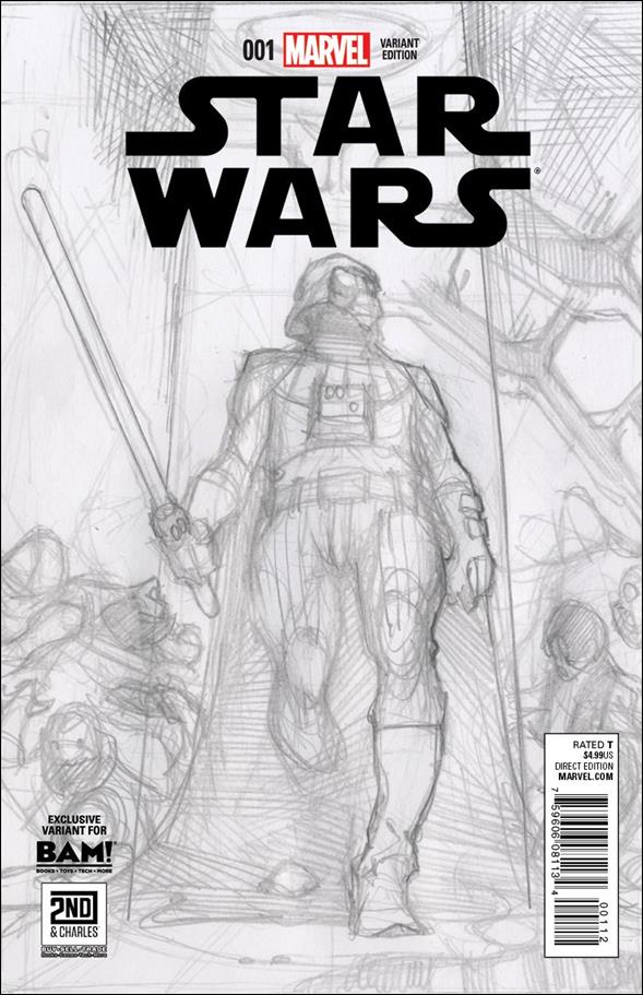 Star Wars (2015) issue 1-XF2 Simone Bianchi BAM/2nd & Charles Sketch Cover