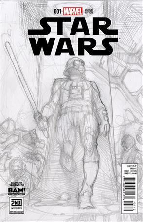 Star Wars (2015) issue 1-XF2 Simone Bianchi BAM/2nd & Charles Sketch Cover