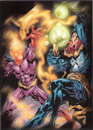 Marvel Heroes and Villains (Base Set) card 26 Dr. Strange vs Dormammu