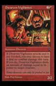 Magic the Gathering: Visions (Base Set) card 77 Dwarven Vigilantes