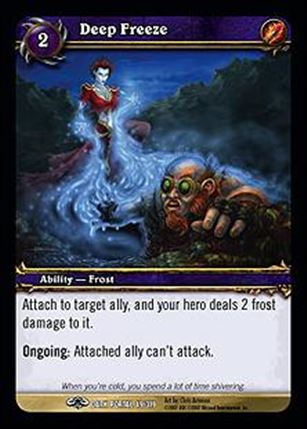 World of Warcraft: Through the Dark Portal (Base Set) card 49 Deep Freeze