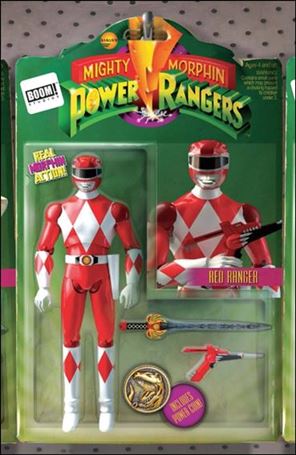 Mighty Morphin Power Rangers issue 2-B Action Figure Cover
