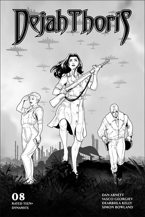 Dejah Thoris (2019) issue 8-M Vasco Georgiev 1:25 Black & White Cover