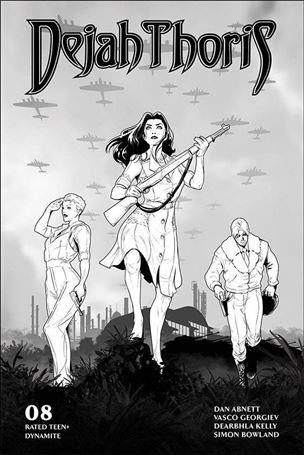 Dejah Thoris (2019) issue 8-M Vasco Georgiev 1:25 Black & White Cover